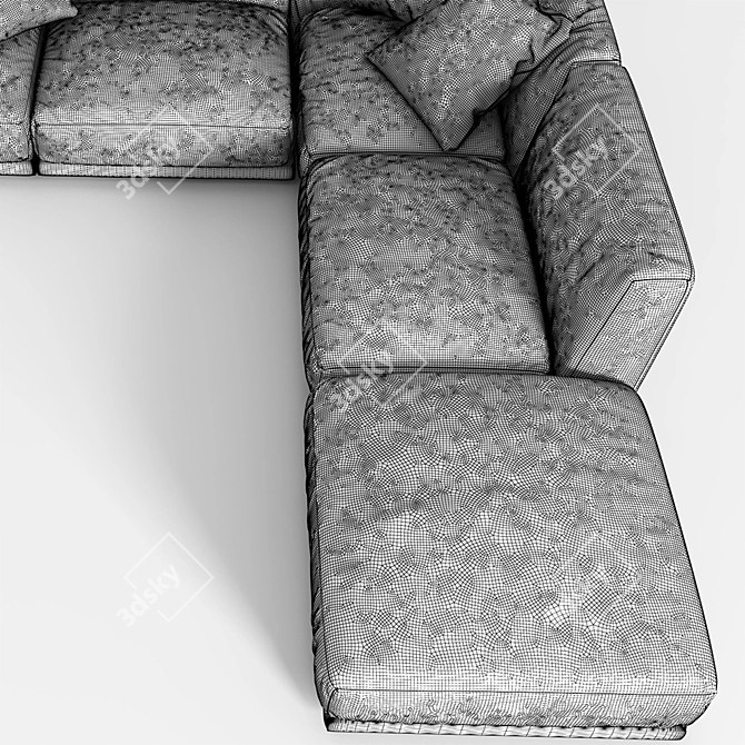 Poliform Paris-Seoul Sofa Set 3D model image 3