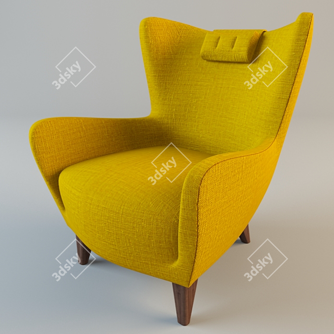 Elegant Elsa Chair by Sits 3D model image 1