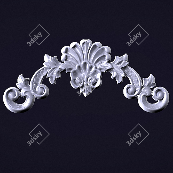 Elegant Decor Ornament 3D model image 1