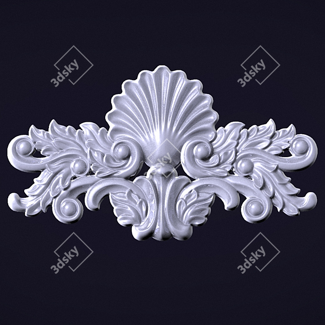 Elegant Decor Ornament 3D model image 1