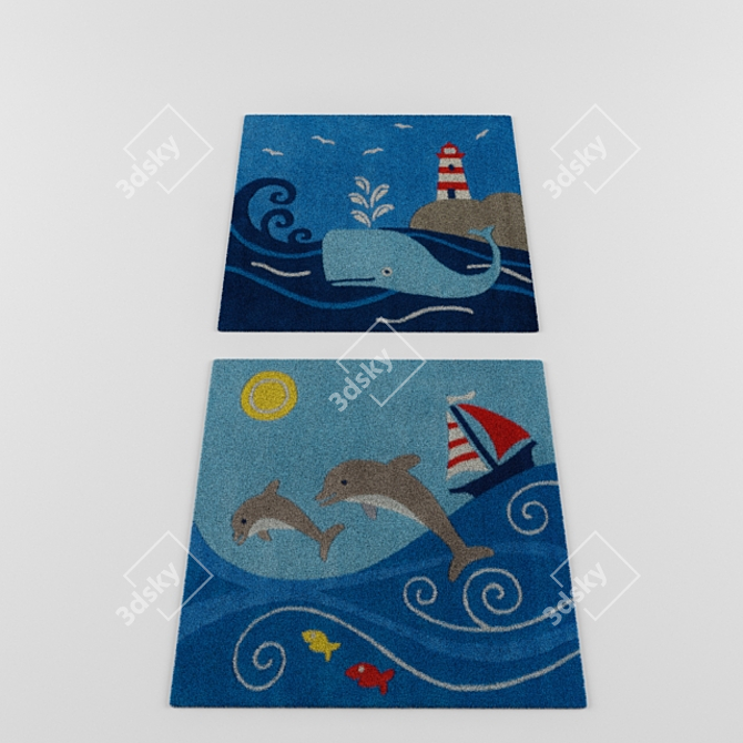 Adorable Kids' Rugs: Arte-Espina Collection 3D model image 2