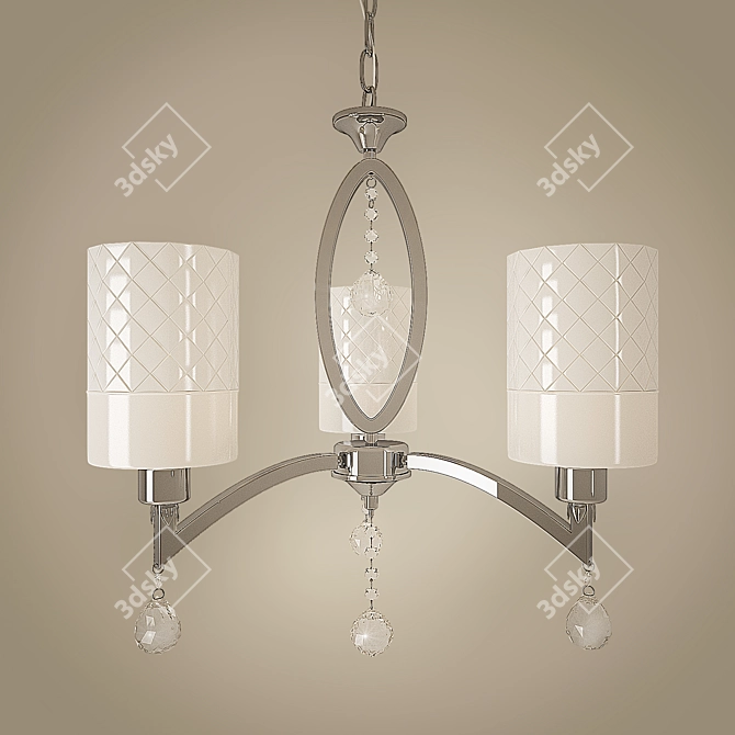 Bimmel Collection 3-Light Pendant by Wunderlicht 3D model image 1