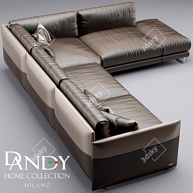 Luxury Comfort Sofa 3D model image 2