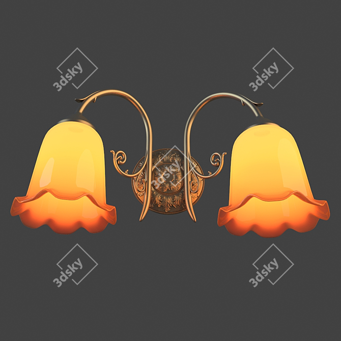 Victorian Sconce: Classic Elegance 3D model image 1