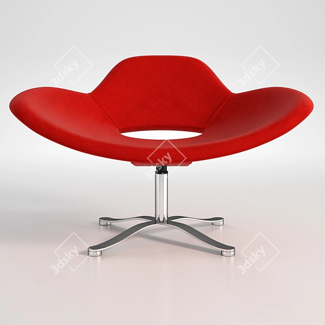 Emmemobili Spring: Luxurious Soft Upholstered Chair 3D model image 1