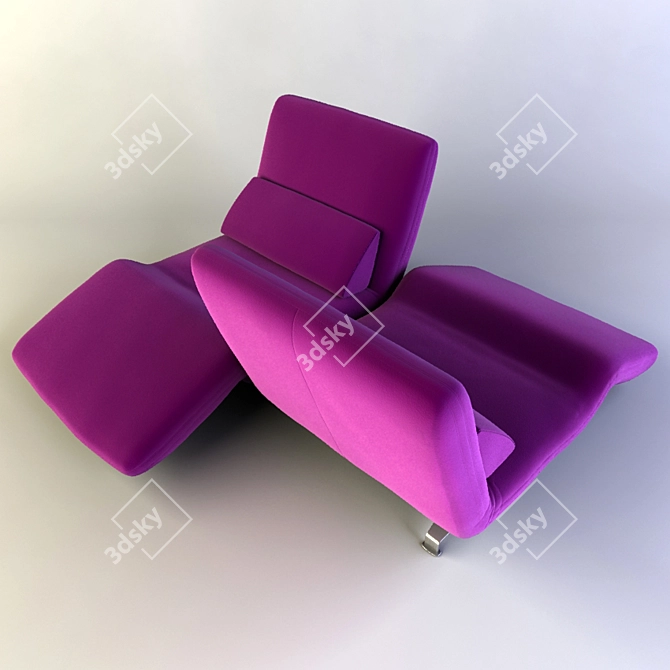 Futura Le Vele: Versatile Transforming Sofa 3D model image 2