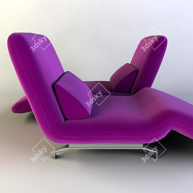 Futura Le Vele: Versatile Transforming Sofa 3D model image 3