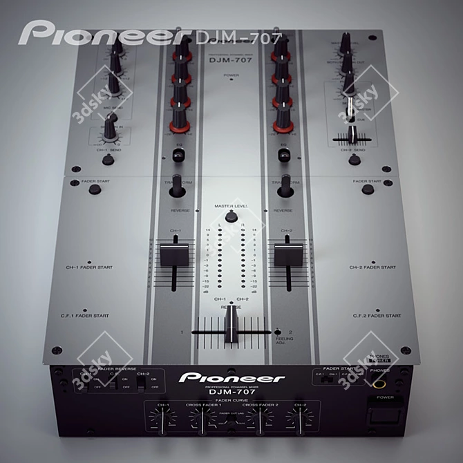 Cutting Edge Pioneer DJM-707 3D model image 1