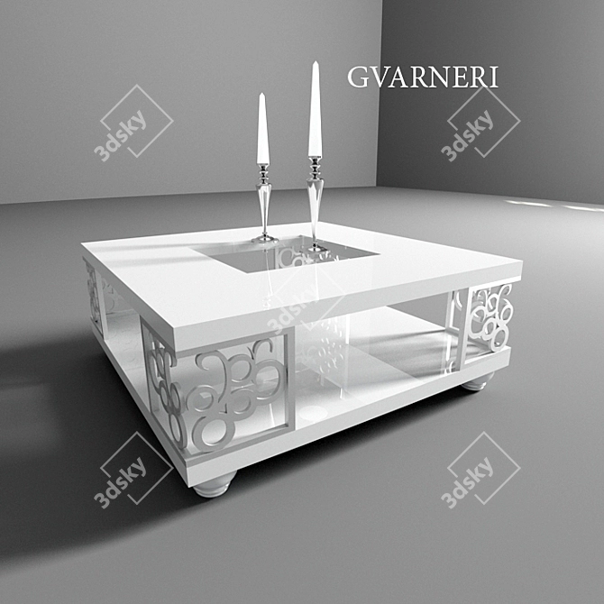 Glossy Enamel Coffee Table 3D model image 1