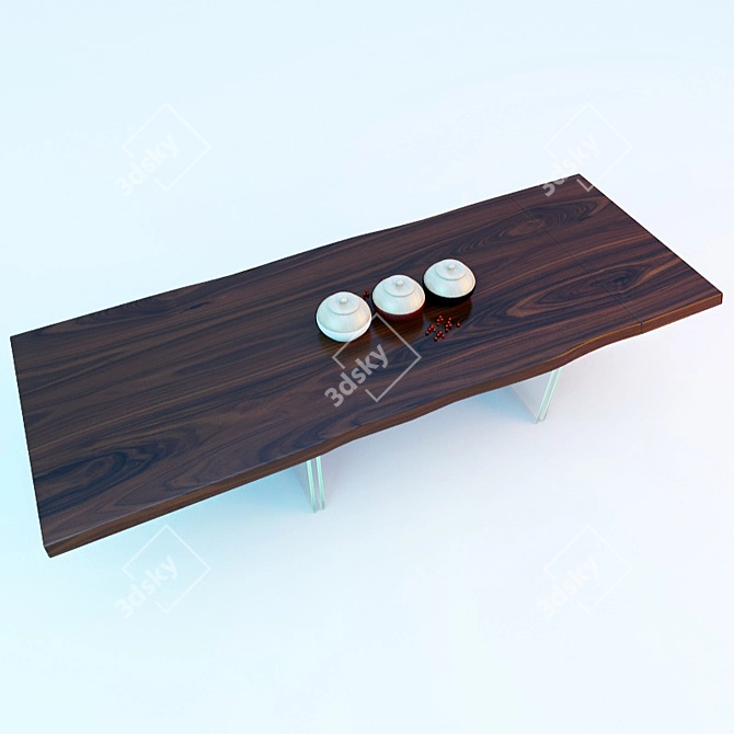Modern Minimalist Table: IKON DRIVE 3D model image 1