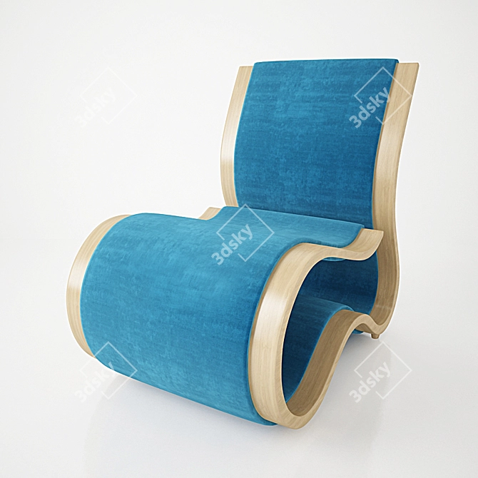 ErgoCurve Chair: Karim Rashid 3D model image 1