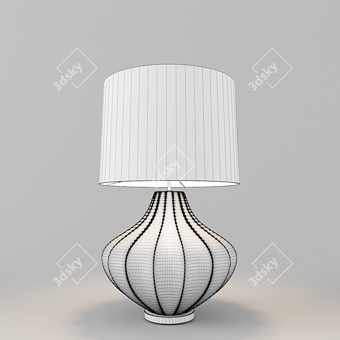 HEATHFIELD & Co Mallory Turquoise Table Lamp 3D model image 2