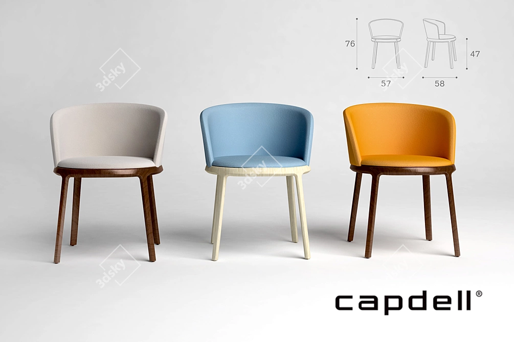 Aro Chair: Stylish Comfort 3D model image 2