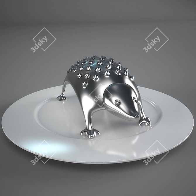 Hedgehog Grater: Creative Kitchen Tool 3D model image 1