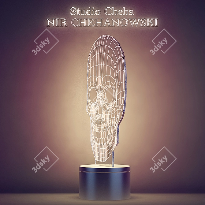  Illuminating Skull: BULBING Lamp 3D model image 2