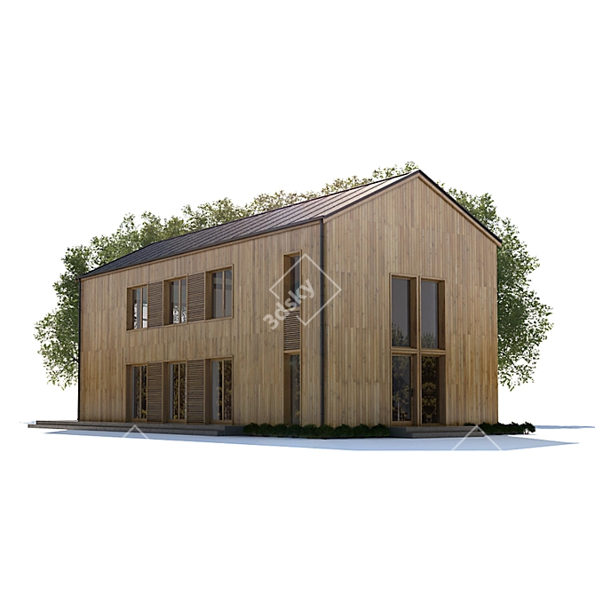 Modern Building Model with Textures 3D model image 2