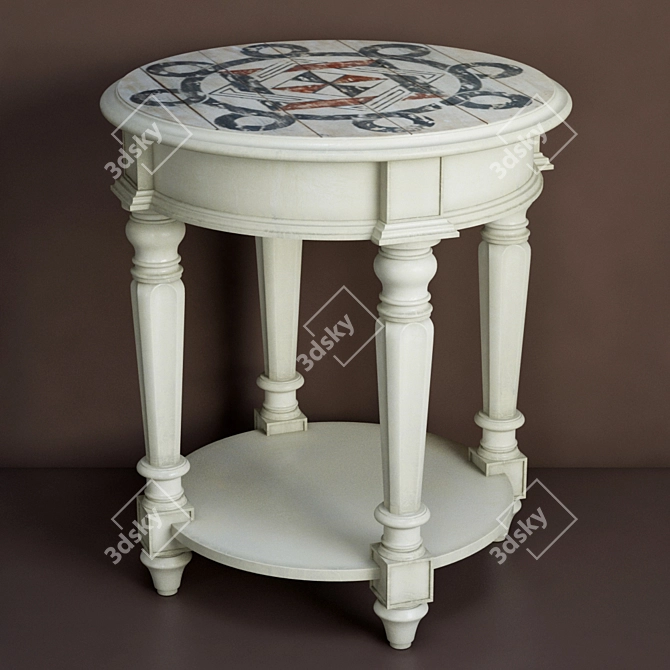 Minimalist Side Table 3D model image 1