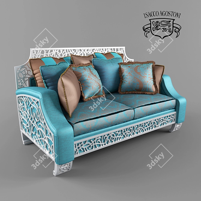 Isacco Agostoni Salotti Sofa: Salotto Impero Art. 1272 3D model image 1