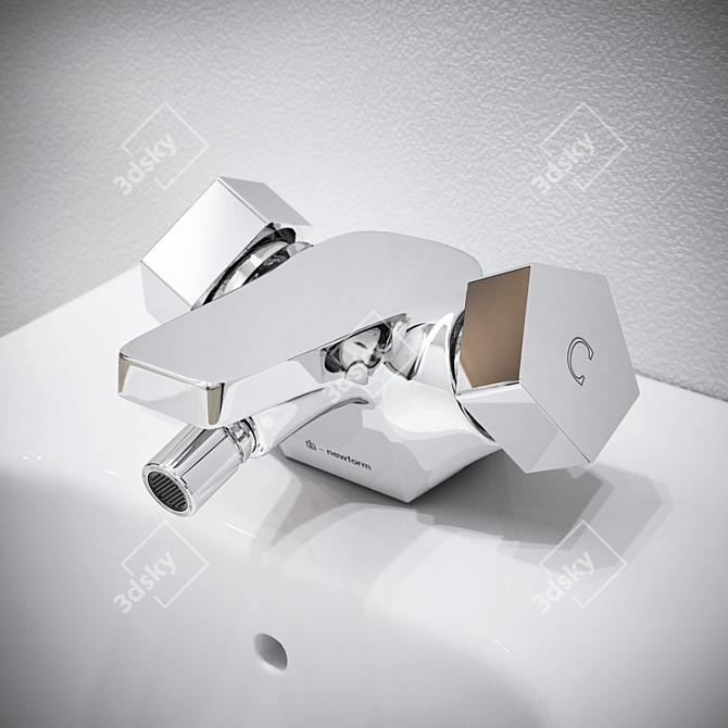 Newform Park Bidet Mixer 3D model image 1