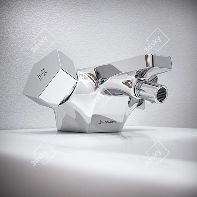 Newform Park Bidet Mixer 3D model image 2