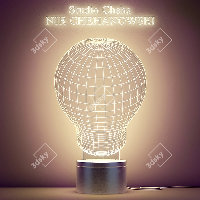 BULBING Lamp: Illuminating Art 3D model image 1