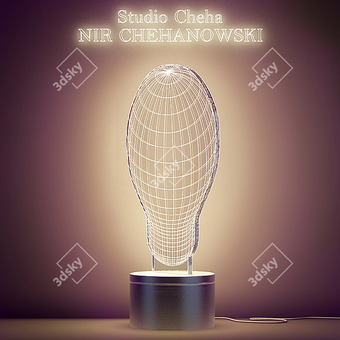 BULBING Lamp: Illuminating Art 3D model image 2