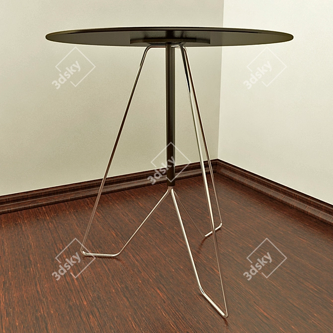 Modern Metal Chrome MAROCCHINO Table 3D model image 2