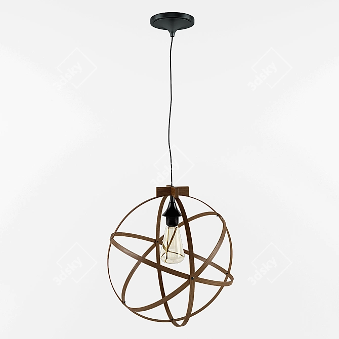 Artisan Crafted Lamp 3D model image 1