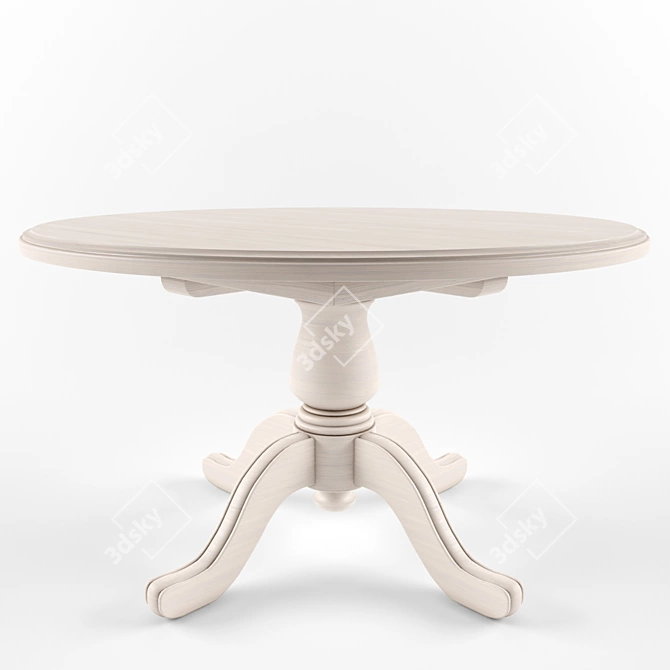 Rustic Corner Dining Table 3D model image 1