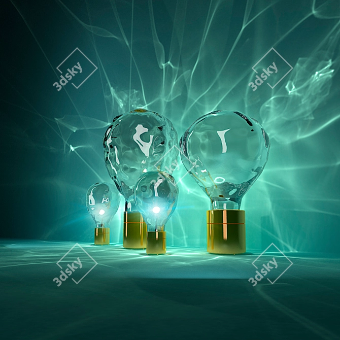 Ripple Lamp: Illuminating Serenity 3D model image 2