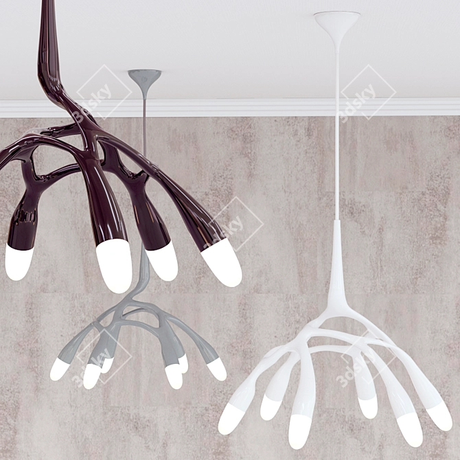 Title: NLC Next Pendant - Modern and Versatile Lighting 3D model image 1