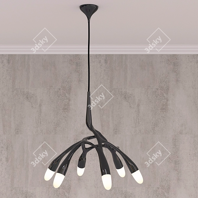 Title: NLC Next Pendant - Modern and Versatile Lighting 3D model image 2