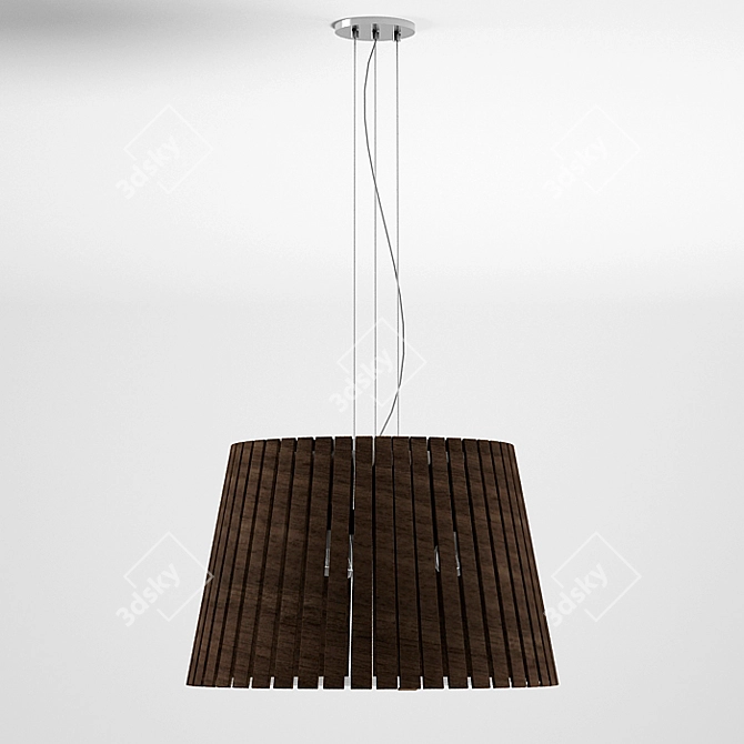 ALIGO Modern Luxury Chrome Pendant Light 3D model image 1