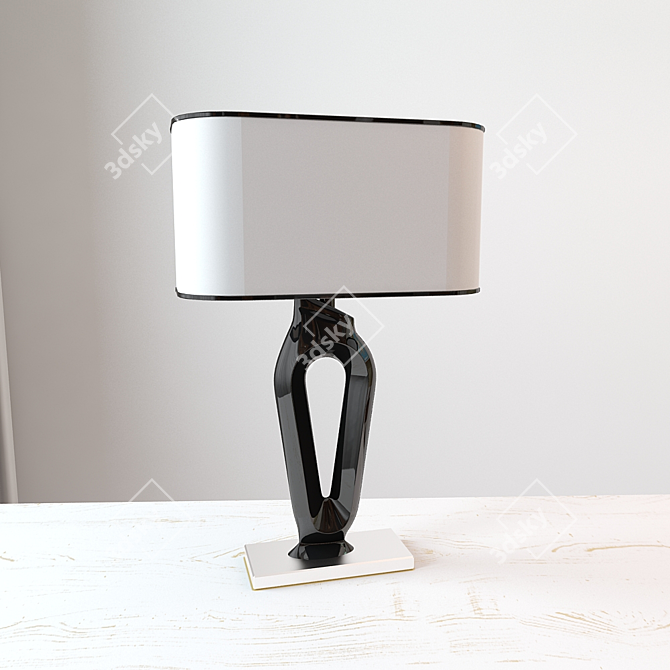 EVROSVET 7156 Black Table Lamp 3D model image 1