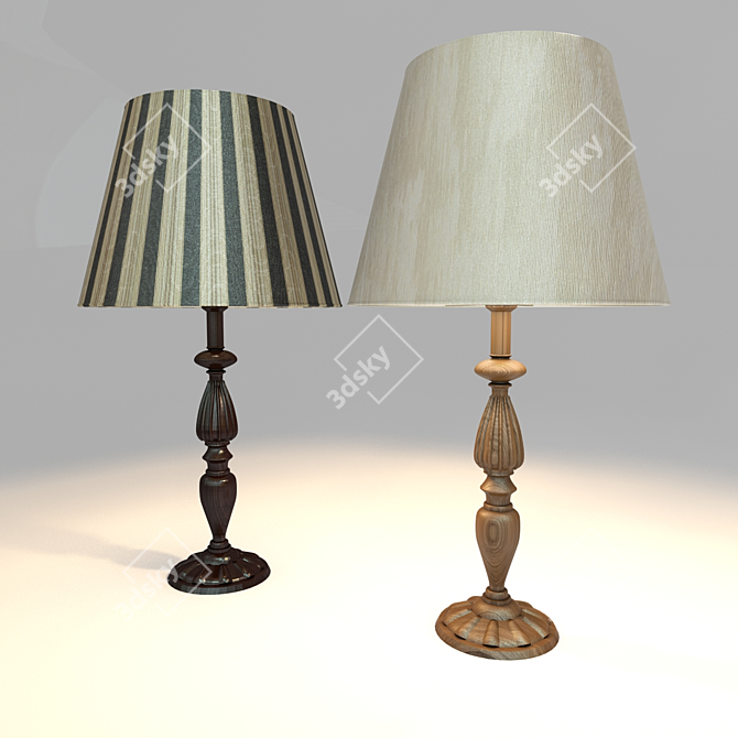 Sleek LED Desk Lamp 3D model image 2