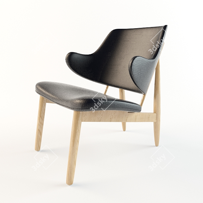 Timeless Comfort: Larsen Lounge Chair 3D model image 1