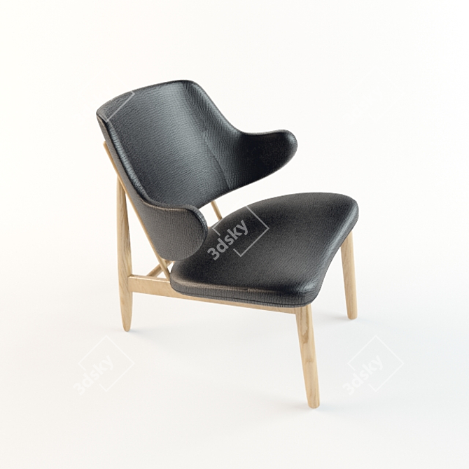 Timeless Comfort: Larsen Lounge Chair 3D model image 2