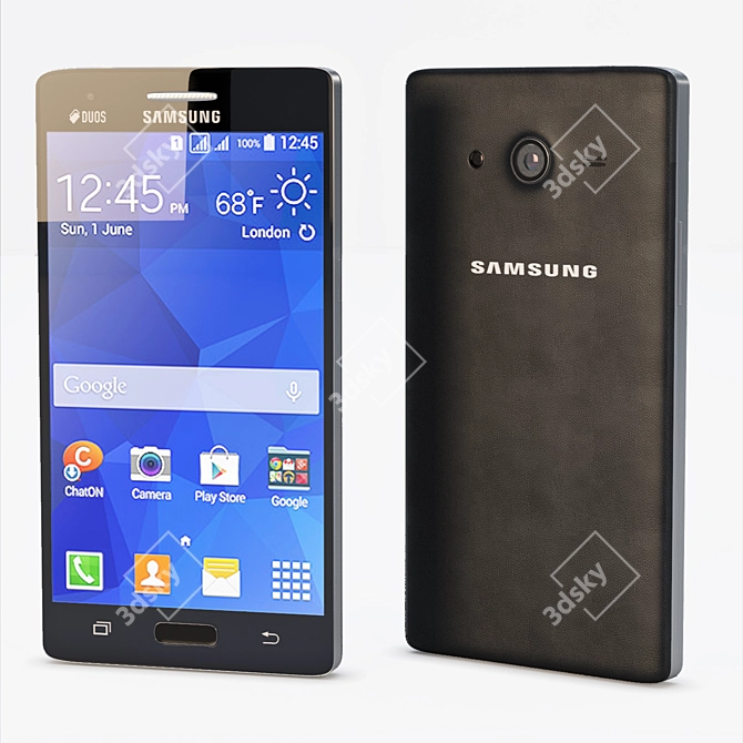 Powerful Samsung Galaxy Core 2 3D model image 1