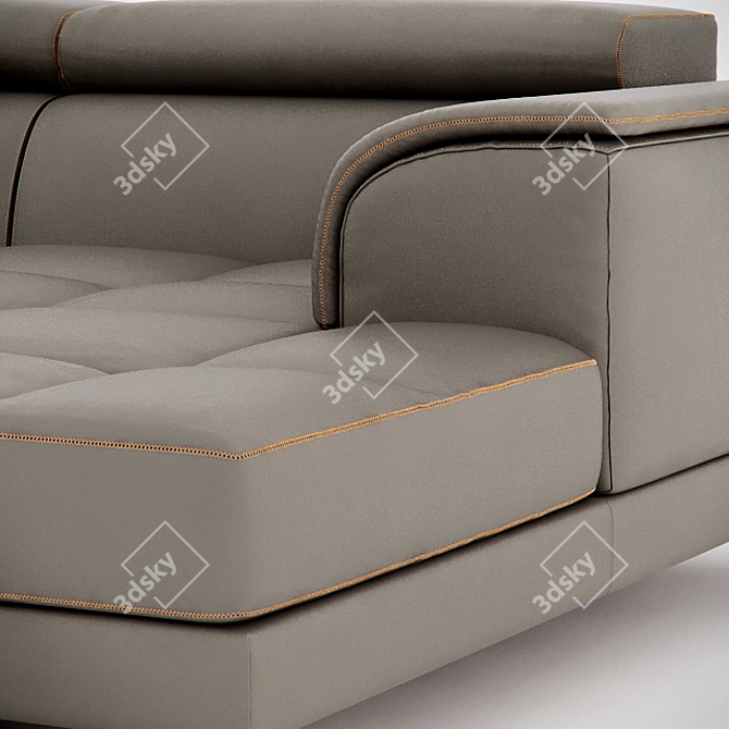 Luxury Italian Design Sofa: Nicoline Tiziano 3D model image 2