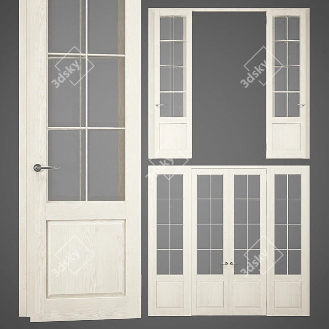 Versatile Door Partition 3D model image 1