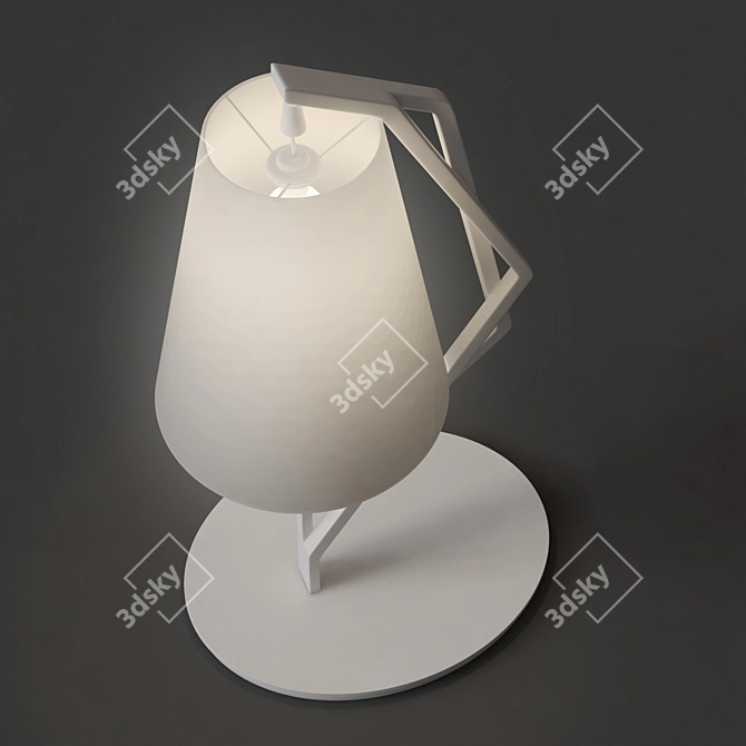 Sleek Modern Desk Lamp 3D model image 2