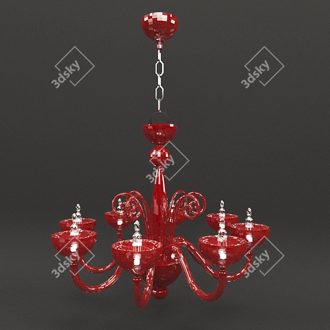 Modern Classic Chandelier: Elegant & Versatile 3D model image 1