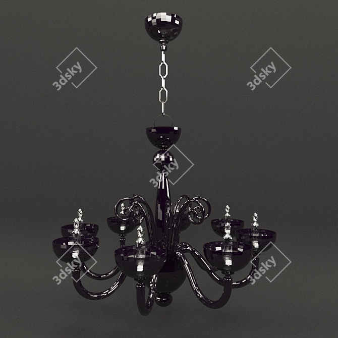 Modern Classic Chandelier: Elegant & Versatile 3D model image 2