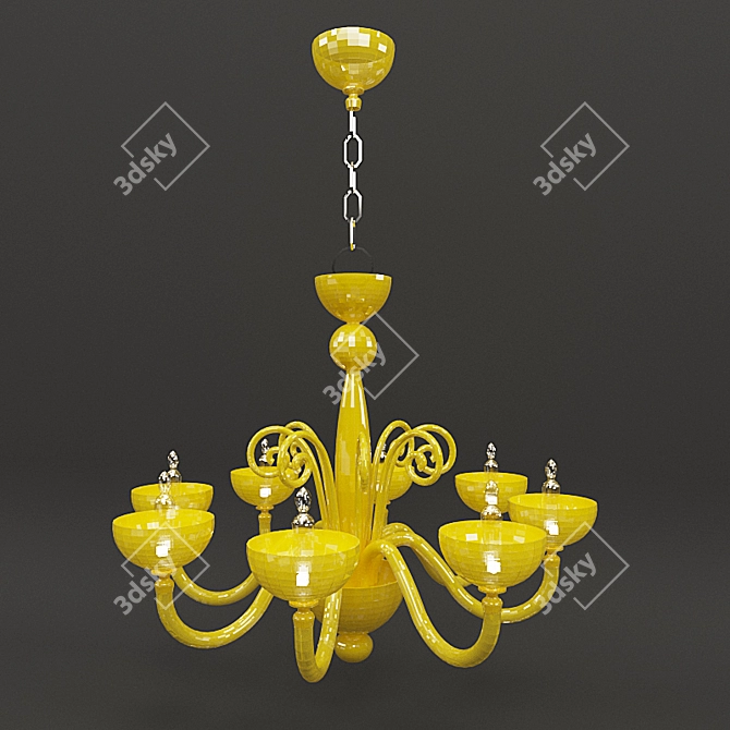 Modern Classic Chandelier: Elegant & Versatile 3D model image 3