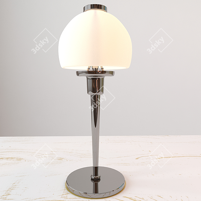 Classic Nickel Table Lamp | Adriana 1602 3D model image 1