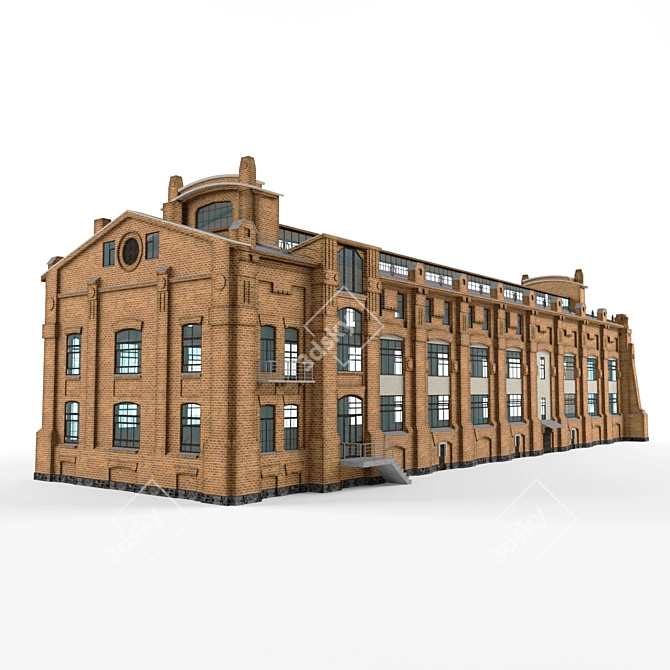 Vintage Tram Depot Power Plant 3D model image 2