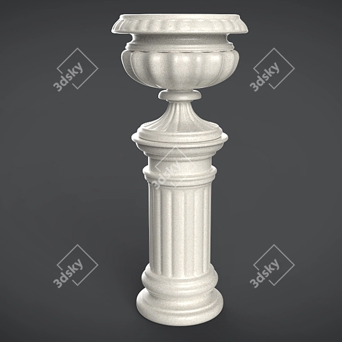 Garden Bliss Vase 3D model image 1