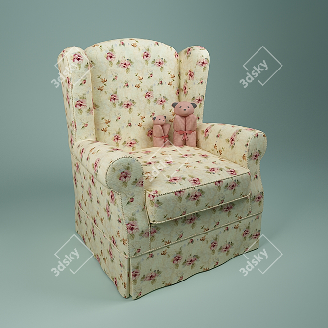 Halley Ermitage Chair 3D model image 1