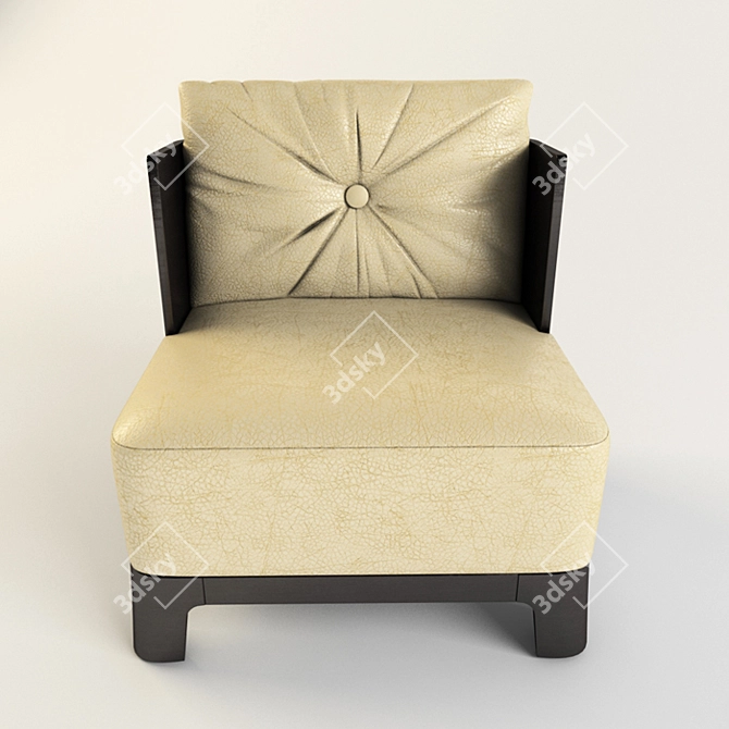 Elegant Meridiani Keaton Armchair 3D model image 2