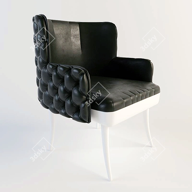 Stylish and Elegant SARAYA Chair 3D model image 1